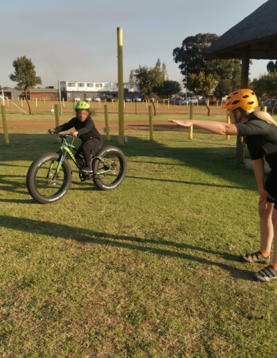 child riding a bicycle Mountain bike lessons Mountain bike skills in alberton